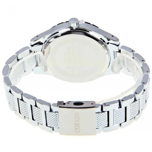 Curren Men's Chronograph with Stainless Steel Band (White 4.7cm Dial) - CUR006 - Image 5