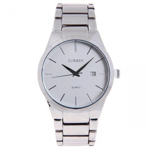 Curren Men's Watch with Stainless Steel Band (White 4.3cm Dial) - CUR011 - Image 5
