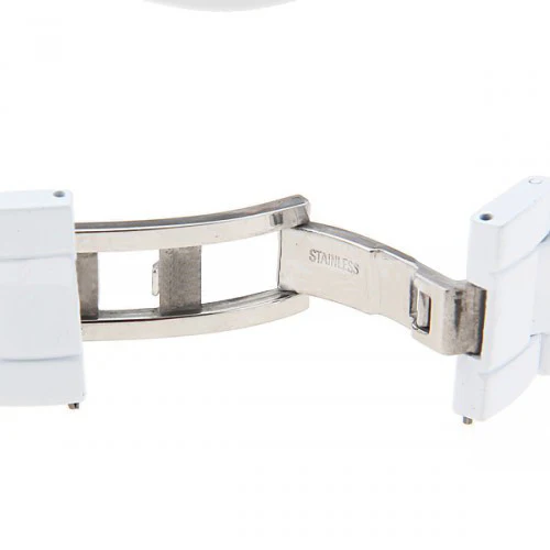 Curren Men's White Stainless Steel Waterproof Watch with Rhinestone Accents (White 4.5cm Dial) - CUR053 - Image 5