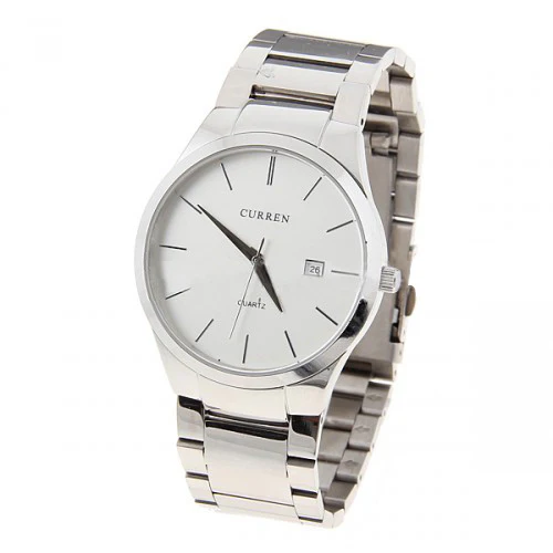 Curren Stainless Steel Men's Watch (White 4.2cm Dial) - CUR056 - Image 4