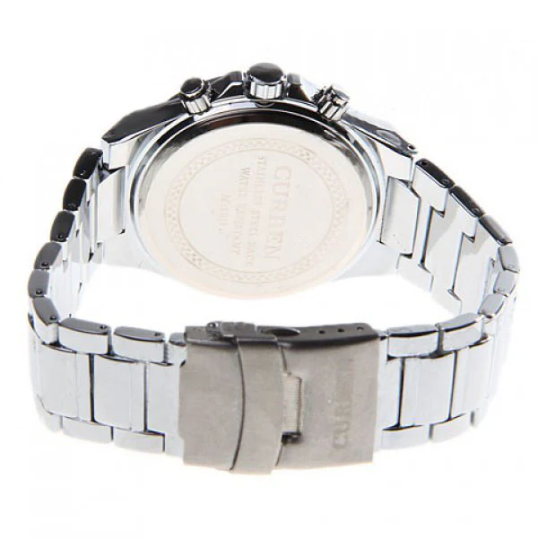 Curren Men's Stainless Steel Chronograph (Black 4.3cm Dial) - CUR060 - Image 4