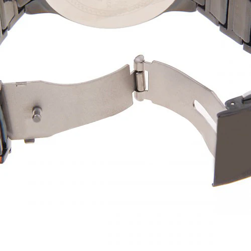 Curren Men's Black Stainless Steel Leisure Waterproof Watch (Black 4.4cm Dial) - Blue - CUR069 - Image 4