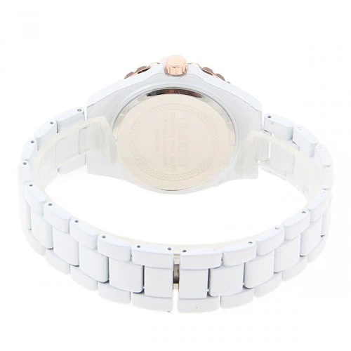 Curren Quartz Women's White Stainless Steel Waterproof Rhinestone Watch (White 3.2cm Dial) - CUR085 - Image 4