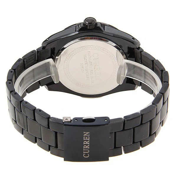 Curren Men's Black Stainless Steel Waterproof Watch (Black 5.2cm Dial) - CUR093 - Image 5