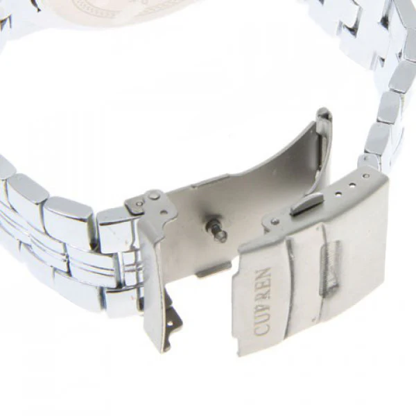 Curren Quartz Men's Stainless Steel Waterproof Chronograph (Black 4.6cm Dial) - CUR103 - Image 4