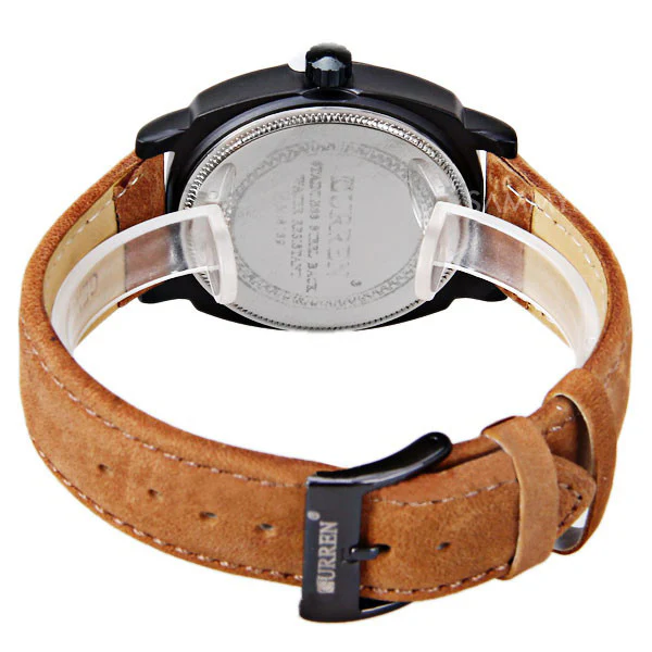 Curren Unisex Watch with Leather Band (Black 4.5cm Dial ) - CUR110 - Image 4