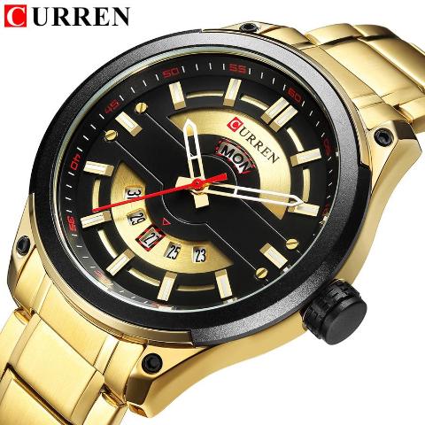 Curren Gold Luxury Men's Watch (Dial 4.5cm) - CUR 168 - Image 5