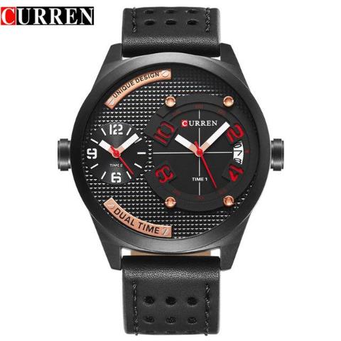 Curren Men's Dual Time Watch (Dial 4.9cm) - CUR 132 - Image 4