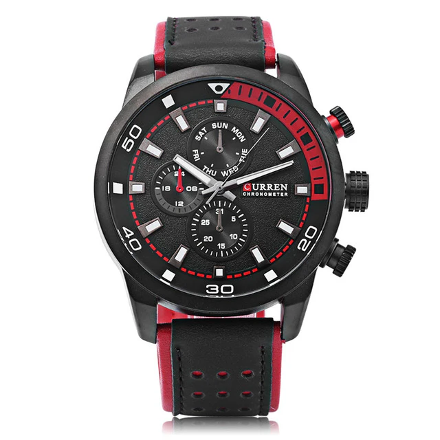 Curren Men's Sports Military Geniune Leather (Dial 4.5cm) - CUR119 - Image 7
