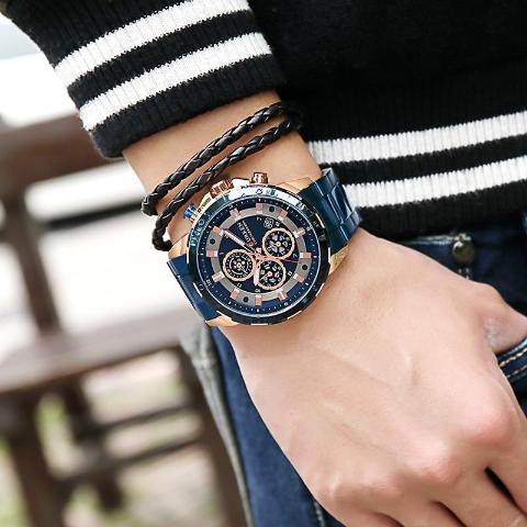 Curren New Chronograph Watch (Dial 4.8cm) - CUR176 - Image 3