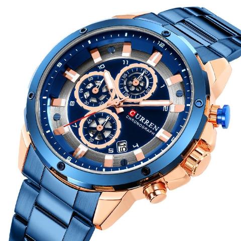 Curren New Chronograph Watch (Dial 4.8cm) - CUR176 - Image 4