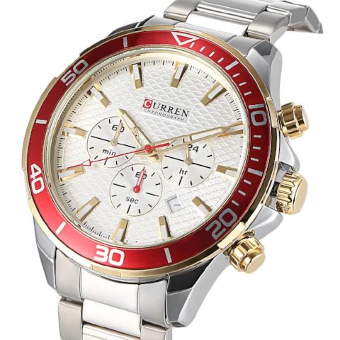 Curren Stainless Steel High Quality Watch (Dial 3.8cm) - CUR 141 - Image 5