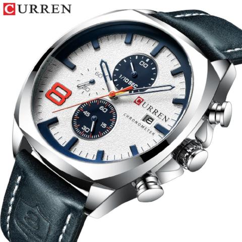 Curren Waterproof Luxury Chronograph Watch (Dial 4.7cm) - CUR173 - Image 4